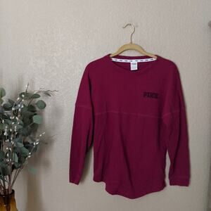 Victoria's Secret PINK LOVE PINK Logo Knit Sz XS